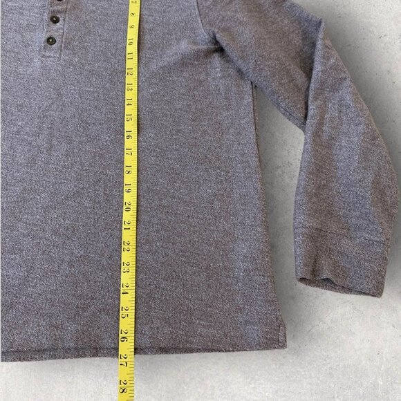 Untuckit Sweatshirt Men’s Size Large Tan Henley Casual Pullover - Picture 4 of 6